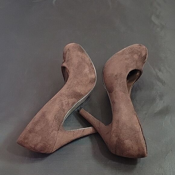 HERSTYLE SUEDE ROUND TOE HIGH HEEL STILETTOS PUMP SHOE - Picture 8 of 14
